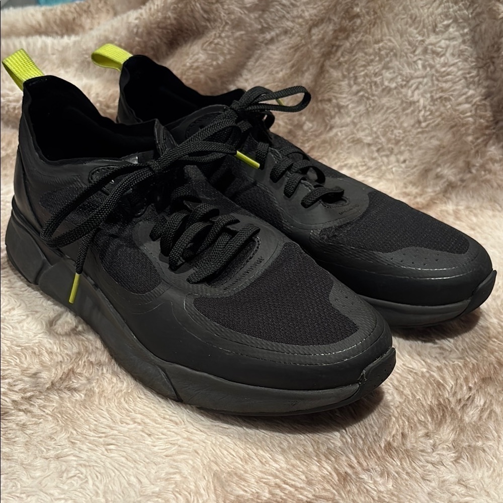 Cole Haan Black Sneakers with Neon Accents size 10